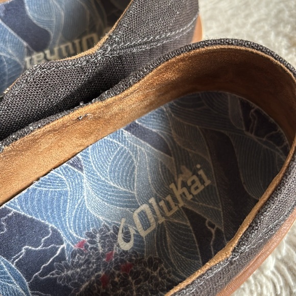 Olukai Kalia Kapa Brown Canvas Slip On Shoe Men's US 8 - Picture 3 of 8